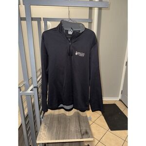Under Armour 1/4 Zip Pullover Men's Medium Black Kansas City Golf Association